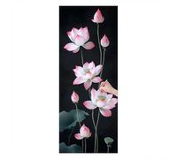 Diamond Painting Water Lily, DIY Diamond Painting Adulte, Peinture Diamant Point de Croix pour Adultes, Usine Broderie Diamant Kit Complet, Loisirs Créatifs Tableau Decoration Murale 200x80cm A-50