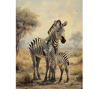 Diamond Painting Zèbre Diamond Painting Adulte Grand Format 60x90cm Animaux Broderie Diamant kit Complet, DIY 5D Peinture Diamant Enfant Strass Point de Croix Toile Artisanat, Decoration Maison G-1070