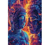 Diamond Painting Zen, 5D Diamond Painting Adulte RêVe, DIY Full Drill Artisanat Cristal Point de Croix Kits, Broderie Diamant Activite Manuelle Adulte, Décoration Maison, Cadeau Femme 60X70cm J-1353