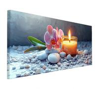 Diamond Painting Zen, Fleur Diamond Painting Adulte Grand Format 70x30cm, 5D DIY Peinture Diamant Adulte, Point de Croix Activite Manuelle Kit pour Automne Decoration Maison Murale, Cadeau Femme V-17