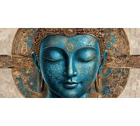 Diamond Painting Zen Peinture Diamant Statue de Pierre Diamond Painting Adulte 5D Cristal Débutant Art Kit, DIY Point de Croix Activité Manuelle Adulte pour Decoration Maison Murale, 60x120cm, Model34