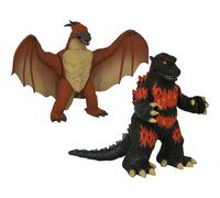 Diamond Select Toys Burning Godzilla & Rodan Vinimate TwoPack Multicolore