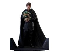 Diamond Select Toys - Statue Luke Skywalker et Grogu (The Mandalorian) - Premier Collection 1/7