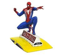 Diamond Select Toys - Statue PVC Spider-Man (jeu PS4) sur un taxi 22 cm multicolore