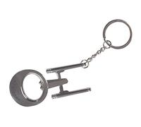 Diamond Select Toys Porte-Clés Ouvre Bouteille Star Trek USS Enterprise Argent Métallique pour Fans de Star Trek, Unisexe, Adultes de Tout Âge
