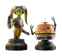 DIAMOND SELECT TOYS Star Wars Rebels Pack 2 bustes Hera & Chopper 15 cm