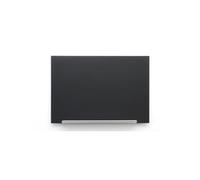 Nobo Tableau Blanc Magnétique Verre avec Porte-Marqueurs Amovible, 1000 x 560 mm, Système de Fixation InvisaMount, Impression Pro, Noir, 1905180