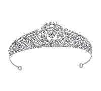 Diamond Tiara ALLIAGE CRISTAL LEAF BRIDAL TIARA CUBIC ZICCONIA COURNIE RHINESTON Pageant Bridal Tiara Wedding Hair Accessoires