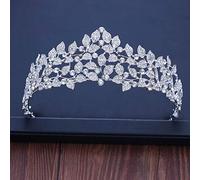 Diamond Tiara baroque Couleur argenté diversifiée Crystal Bride Tiara Crown Fashion Queen Couronne Headpiece Hair Hair Jewelry Accessoires en gros