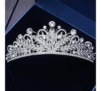 Diamond Tiara Charm Bridal Crown Clear Crystal Riginestones Femmes Femmes de coiffure à la main