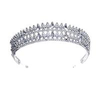 Diamond Tiara Luxury Bridal Crystal Crown Princess Queen Beauty Pageant Rhingestone Veil Tiara Band Band Accessoires de cheveux de mariage