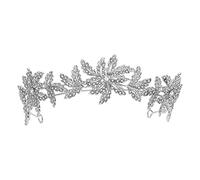 Diamond Tiara Luxury Crystal Leaf mariage Couronne accessoires