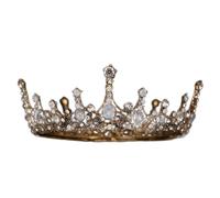 Diamond Tiara Luxury Cubic Zircon Crown Crystal Leaf Bridal Tiaras CZ Couronnes Rigiane Pageant Diadem Bride Bride Band Bands Accessoires de cheveux