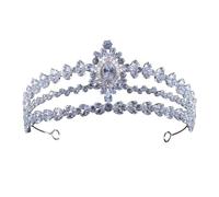 Diamond Tiara Luxury Rhingestone Bridal Crown Tiaras Cumbic Zircon Crowns Crystal Pageant Diadem Bride Bride Bande de mariage Accessoires de cheveux