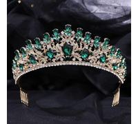 Diamond Tiara Vintage Gold Crystal Tiaras Crown Crown Combs Pageant Diadem Collares Band Band Mariage Accessoires de cheveux