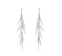 Diamond Treats Boucles d'Oreilles Pendantes en Argent Sterling 925, Boucles d'Oreilles Originales en Aiguilles de Pin pour Femme et Jeune Filles, Boucles d'Oreilles Femme Pendantes avec Ecrin Cadeau