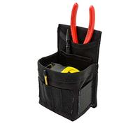 Diamondback GK1 Pochette noire, mètre ruban, flacon de colle, attaches, idéale pour encadreurs, charpentiers, électriciens, 3 emplacements pour outils, 4 index de forets, 10,2 x 7,6 x 16,5 cm, 1,4 kg