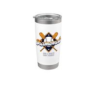 Diamonds Are A Girl Best Friend Baseball & Softball Gobelet isotherme en acier inoxydable double paroi