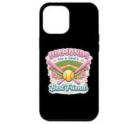 Diamonds are A Girls Best Friend Baseball Fun pour Femme Coque pour iPhone 12 Pro Max