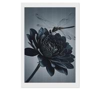 Diamonds Kit de peinture diamant motif fleurs et libellule pour adultes et débutants 20,3 x 30,5 cm avec outils de bricolage carrés 5D diamants pois artisanat peinture gemme art peinture par Diamonds