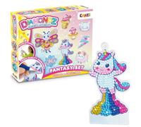 DIAMONDZ CRYSTAL PAINTING Kit de démarrage fantaisie - Diamond Painting - Kit d'autocollants et attrape-soleil pour enfants - Kit de peinture diamant DIY - Fabrication de mosaïque pour enfants