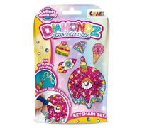 DIAMONDZ - Diamond Painting, 5 porte-clés pour décorer avec la peinture de diamants, 5 modèles différents et originaux