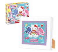 CRAZE DIAMONDZ - Kit de démarrage Hello Kitty, tableau de peinture diamant avec cadre en bois et outils inclus, Diamond Painting