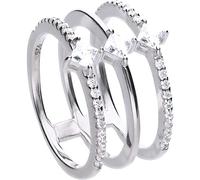 Diamonfire Bague pour femme Iconic Taille 12 Tendance Numéro d'article 61/1840/1/082/165 Argent sterling Pierre en argent sterling