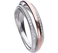 Diamonfire Bague tendance pour femme Two-Tone Taille 10-11 Numéro d'article 61/1990/1/082/160