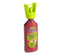 DIAM'S Peinture 3D Tous Supports, Rouge pailleté, 37 ml