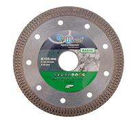 DIAMWOOD - Disque Diamant Grès Granite Marbre pour Meuleuse ou Disqueuse | Lame diamantée à Tronçonner | Découpe Parfaite Professionnelle | Diamètre 125 mm | Alésage 22,23 mm | H. Jante 10 mm | RAZOR