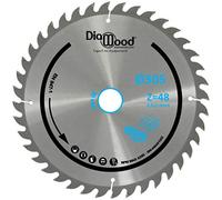 DIAMWOOD - Lame de Scie Circulaire Bois Alu pour Scies à Onglet | Découpe Parfaite et Polyvalente | 48 Dents Trapézoïdales Négatives | Diamètre 305 mm | Alésage 30 mm ép.3,0/2,0 mm