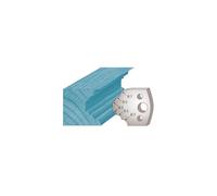 Diamwood Platinum - Jeu de 2 fers profilés Ht. 40 x 4 mm quart de rond et congé M21 pour porte-outils de toupie - Diamwood Platinum