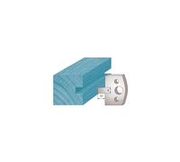 Diamwood Platinum - Jeu de 2 fers profilés Ht. 40 x 4 mm rainure 8 mm M94 pour porte-outils de toupie - Diamwood Platinum
