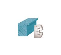 Diamwood Platinum - Jeu de 2 fers profilés Ht. 50 x 5,5 mm feuillure M200 pour porte-outils de toupie - Diamwood Platinum