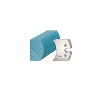 Diamwood Platinum - Jeu de 2 fers profilés Ht. 50 x 5,5 mm moulure spéciale étagère M215 pour porte-outils de toupie - Diamwood Platinum