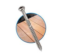 Diamwood - Seau de 400 vis terrasse INOX A2, tête réduite crantée, TX25, D. 5 x 70 mm + embout offert - 98000507402 - Diamwood