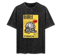 DIAN PIN KE Bubble Bobble Poster Men's Women's Short Sleeve Soft Washed Cotton T-Shirt Size L