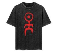 DIAN PIN KE Einsturzende Neubauten Logo Men and Women Vintage Washed Short Sleeve T-Shirt Streetwear Loose Casual Size M
