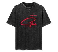 DIAN PIN KE Gillan Glory Road Men and Women Vintage Washed Short Sleeve T-Shirt Streetwear Loose Casual Size M