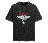 DIAN PIN KE Saxon Wheels of Steel 1980 Vintage Short Sleeve Men Women T-Shirts Washed Cotton Size L