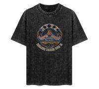 DIAN PIN KE Styx Tour 81 Men and Women Vintage Washed Short Sleeve T-Shirt Streetwear Loose Casual Size M