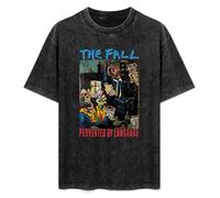DIAN PIN KE The Fall Mark E Smith Perverted by Language Vinyl CD Band Television B Vintage Streetwear T-Shirt Washed Unisex Tops Size M