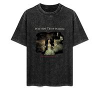 DIAN PIN KE Within Temptation Heart of Everything Men's Women's Short Sleeve Soft Washed Cotton T-Shirt Size 3XL