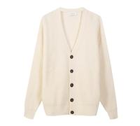 Diana Studio, Cardigan tricoté Blanc, Homme, Laine, manches longues, taille L, regular fit