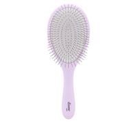 Diane Brosse à cheveux démêlante métallique - Brosse à cheveux métallique antistatique pour cheveux humides ou secs, masse doucement le cuir chevelu et lisse les frisottis, brosse à coussin flexible