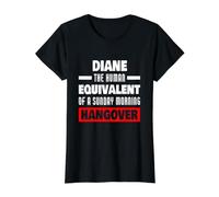 Diane drôle Disant Une Gueule de Bois Humaine (nom de Diane) T-Shirt Graphique avec Valeur
