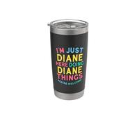 Diane fait des choses drôles avec Diane Name Gobelet isotherme en acier inoxydable double paroi