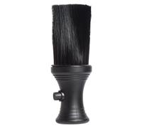 Diane Plumeau pour le cou avec distributeur de poudre et brosse de salon pour enlever les poils morts du cou et des oreilles, poils en nylon doux, base debout, 15,9 cm