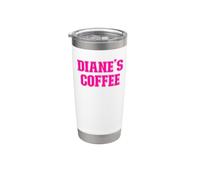 Diane's Coffee Diane Nom personnalisé Gobelet isotherme en acier inoxydable double paroi